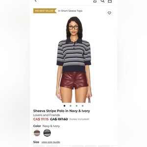 Lovers and friends polo top